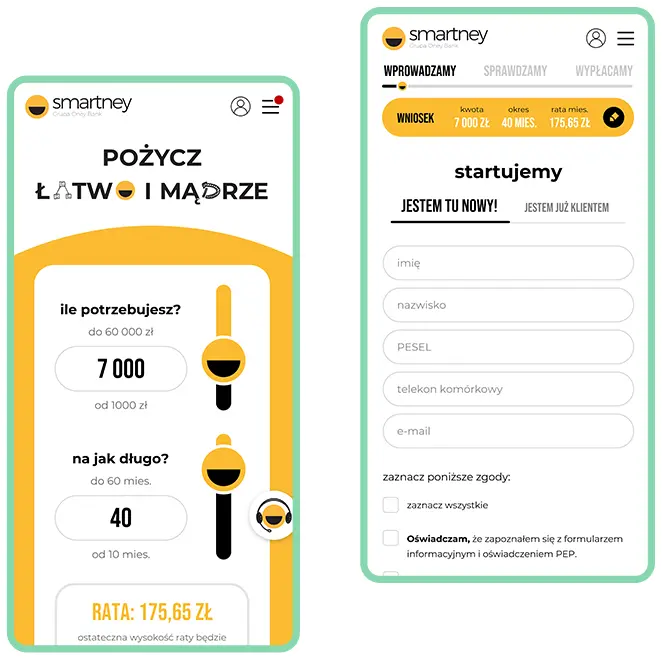 Smartney.pl - UI design - case study | altavia.kamikaze + K2